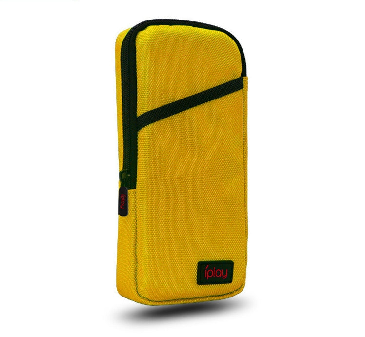 iplay Host Storage Bag Tempered Film + Rocker Cap + Protective Shell 7 in 1 Protection Bag Soft Bag Set For Switch Lite(Yellow)