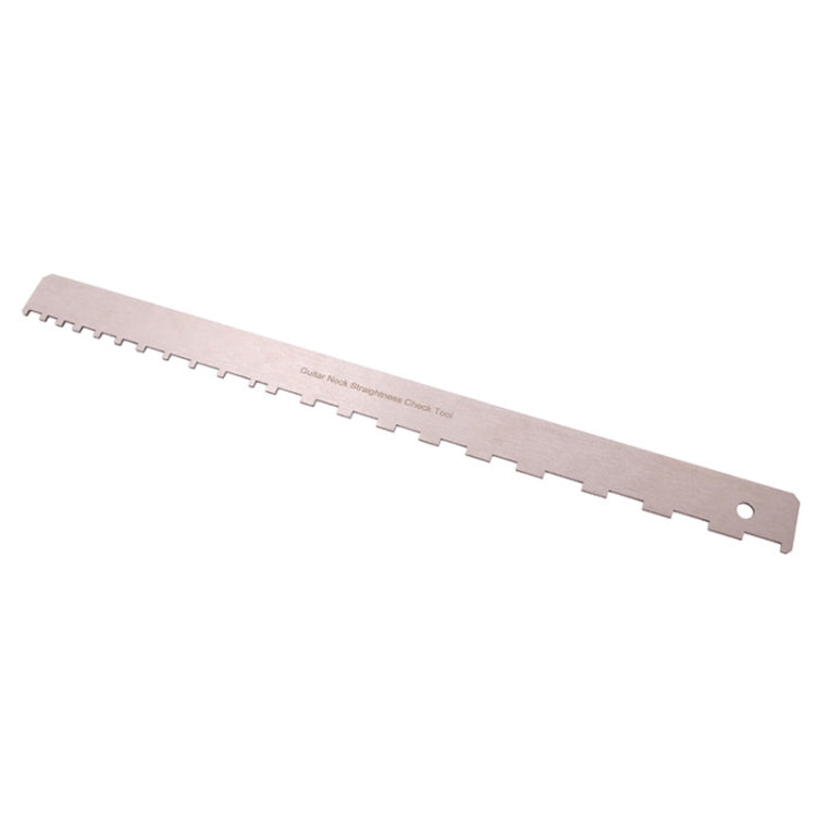 GNR2 Stainless Steel Measurement Bass Guitar Neck Ruler, Style:Single Teeth