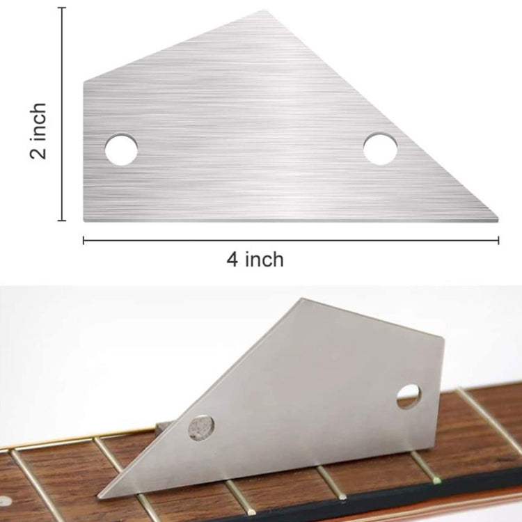 GNR2 Stainless Steel Measurement Bass Guitar Neck Ruler, Style:Single Teeth + Leveling Ruler
