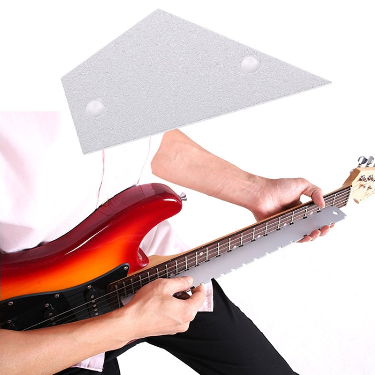 GNR1 Aluminium Measurement Bass Guitar Neck Ruler, Colour:Silver