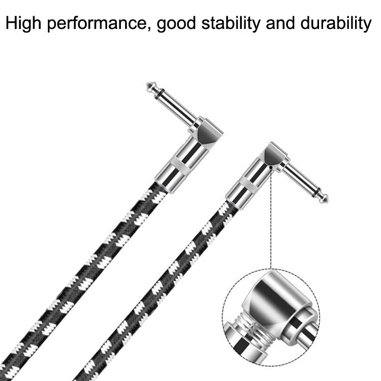 10m 2 Elbow Head 6.35mm Guitar Cable Oxygen-Free Copper Core TS Large Two-core Cable