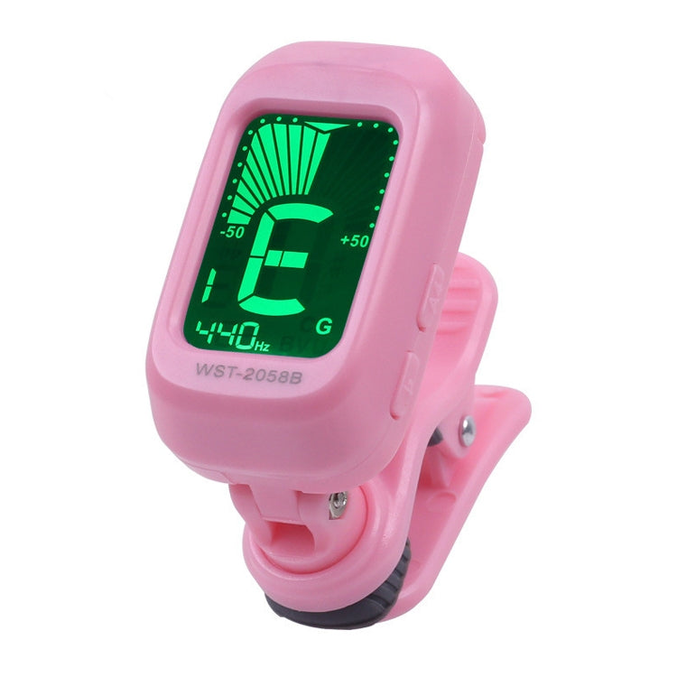 Little Angel WST-2058B Guitar Capo Electronic Tuner, Size:5×3.7×2.7cm(Pink)