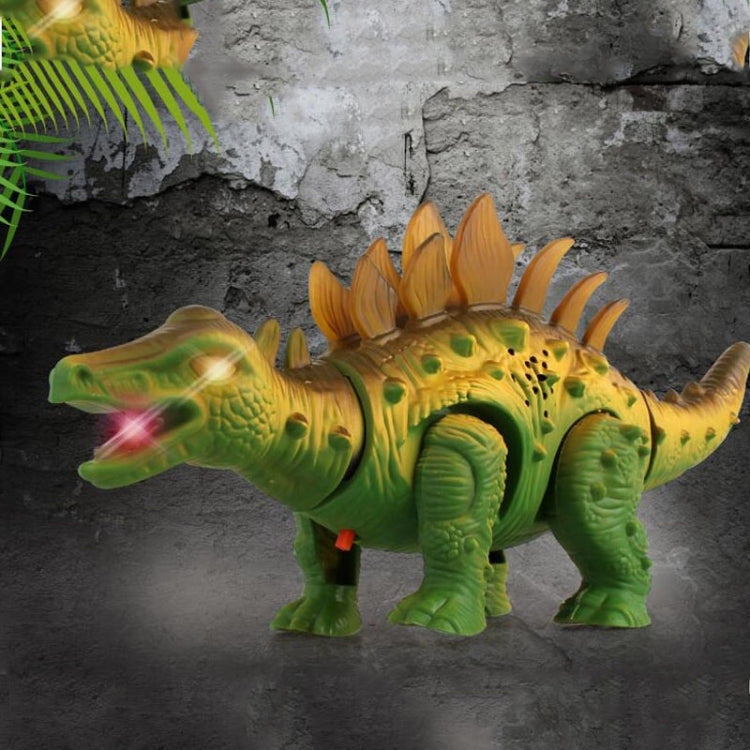 Simulation Luminous Sound Electric Universal Dinosaur Model Toy Boy Gift(Stegosaurus)