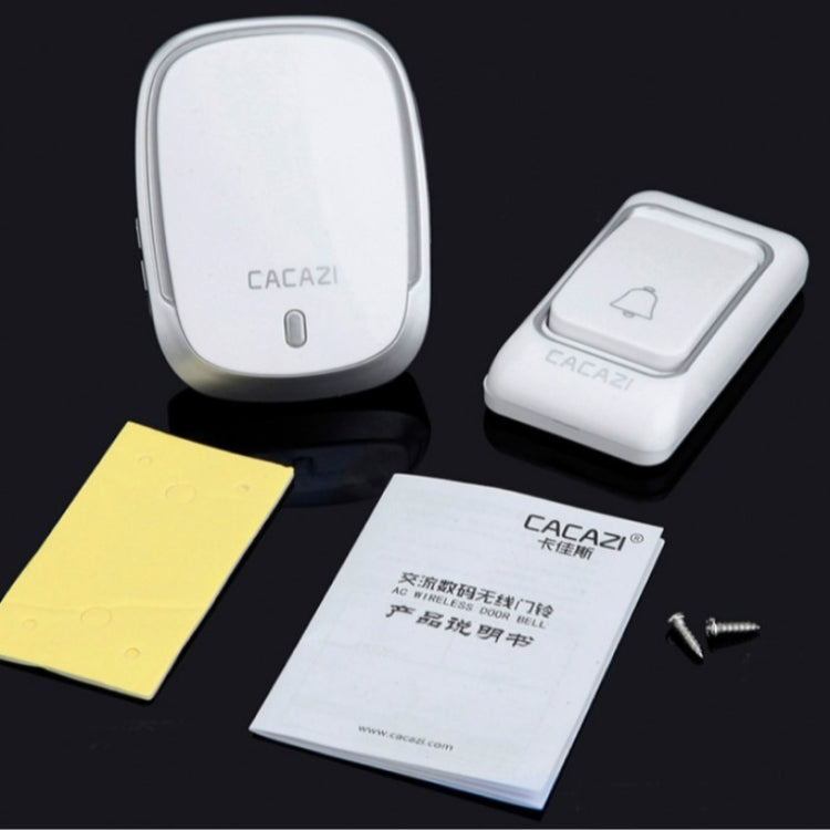 CACAZI K01 Pager Wireless Smart Music Doorbell, Random Color Delivery, US / EU / UK Plug