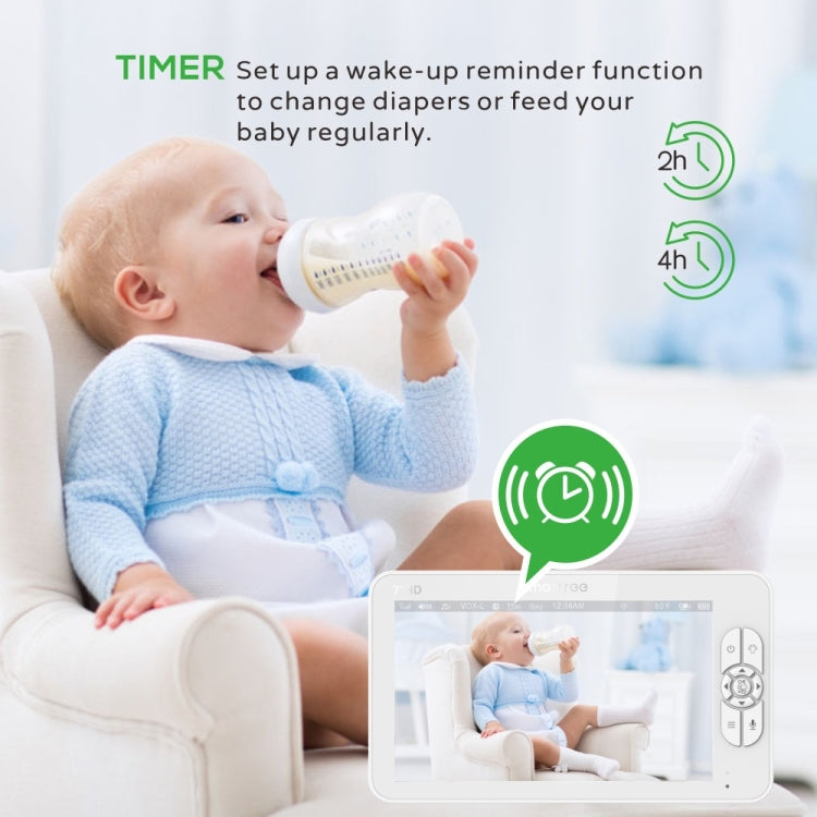SM70 7-inch 720 x 1080P Wireless Baby Monitor Camera Temperature Monitor 2 Way Audio AU Plug