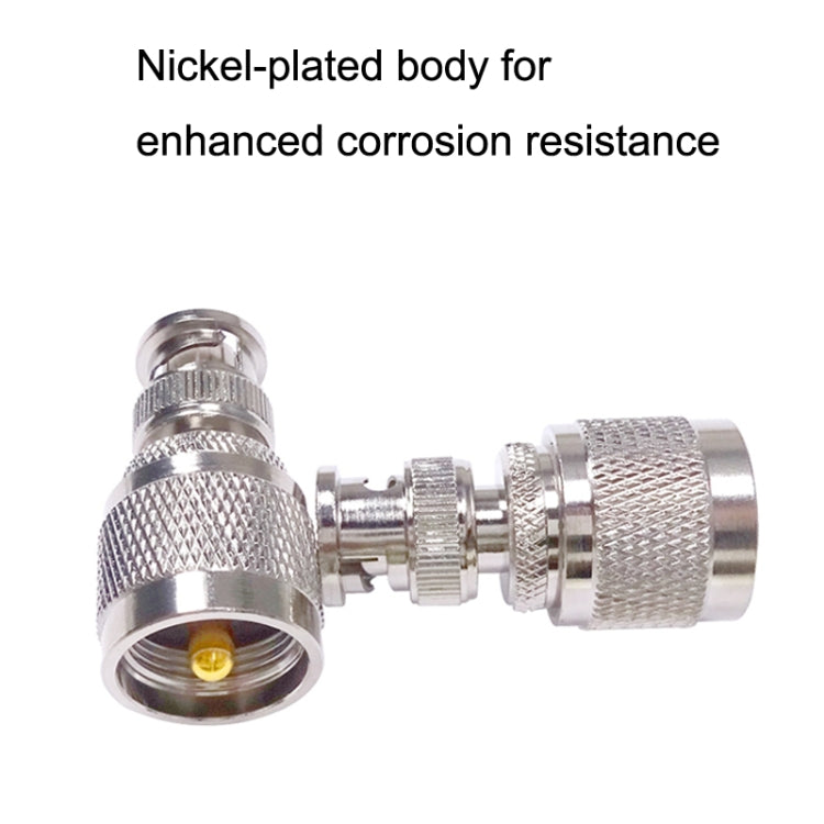 BNC Male To UHF PL259 Male Straight RF Coax Adapter Convertor