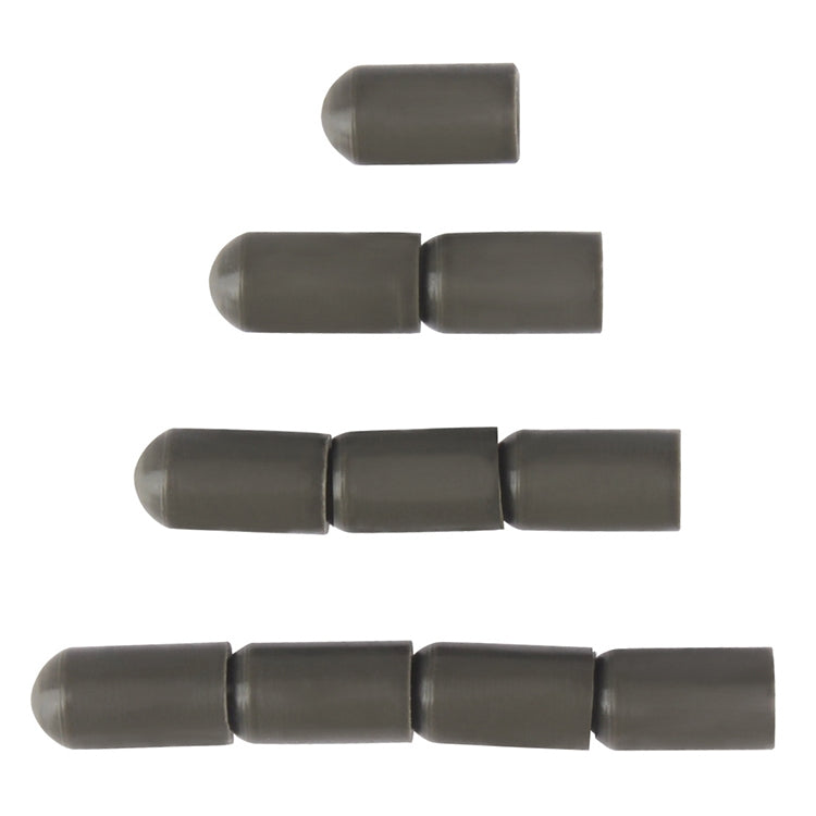 10PCS Gray Silicone Drum Stick Cover, Size:1.7×0.59×0.87cm