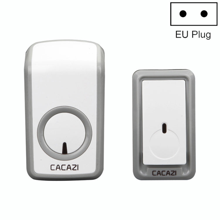 CACAZI W-899 Smart Home Wireless Doorbell Remote Control Doorbell, Style:EU Plug