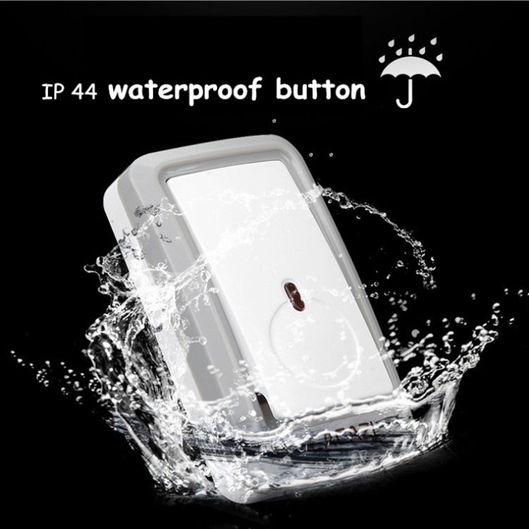 CACAZI W-899 Smart Home Wireless Doorbell Remote Control Doorbell, Style:EU Plug