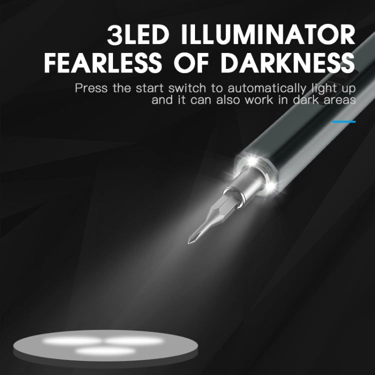 51 In 1 Rechargeable Mini Electric Screwdriver Set With 3LED Lighting(Blue)