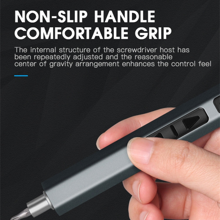 51 In 1 Rechargeable Mini Electric Screwdriver Set With 3LED Lighting(Gray)