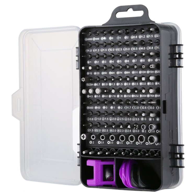135 in 1 DIY Mobile Phone Disassembly Tool Clock Repair Multi-function Tool Screwdriver Set(Black Purple)