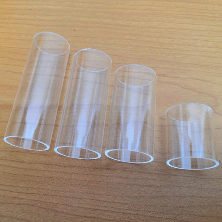 5PCS Acrylic Guitar Slide Tube Folk Slide Block, Size:28mm(Transparent)