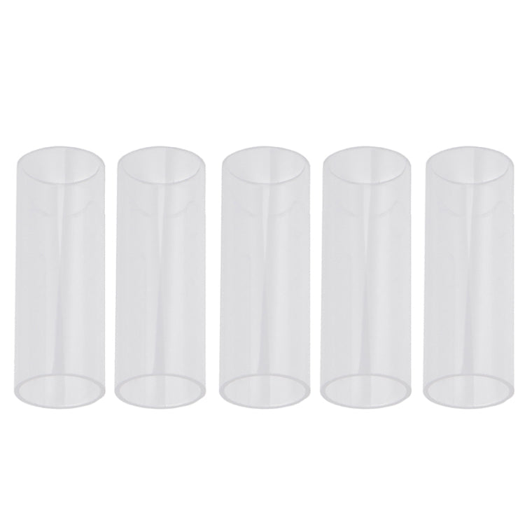 5PCS Acrylic Guitar Slide Tube Folk Slide Block, Size:70mm(Transparent)