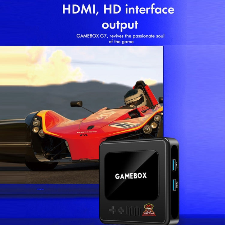 GD10 32G Built-In 10000+ Games Dual System Set-Top Box 3D Home 4K HD  TV Game Console Box EU Plug(Black)