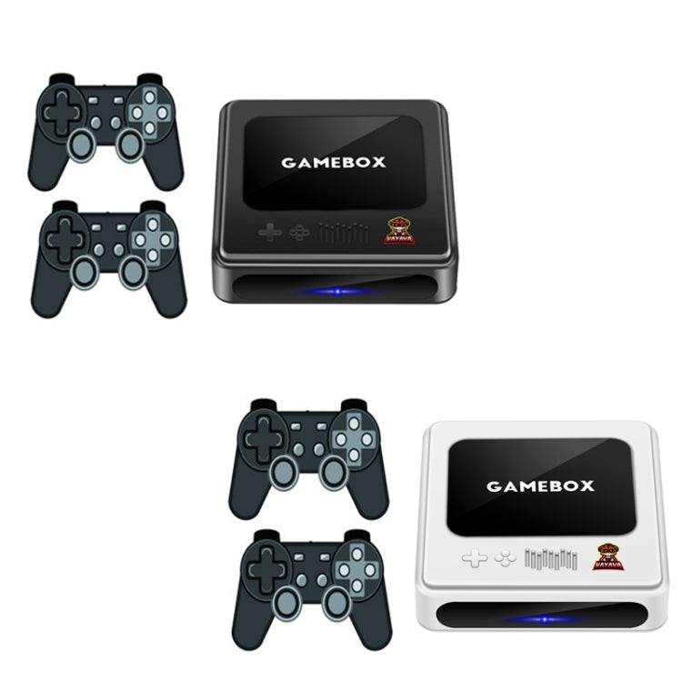 GD10 256G Built-In 60000+ Games Dual System Set-Top Box 3D Home 4K HD  TV Game Console Box US Plug(White)