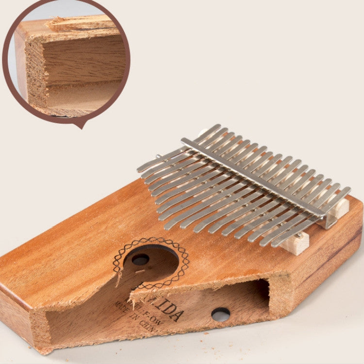 17-tone Kalimba Portable Thumb Piano, Style:Acacia-Classic Deer