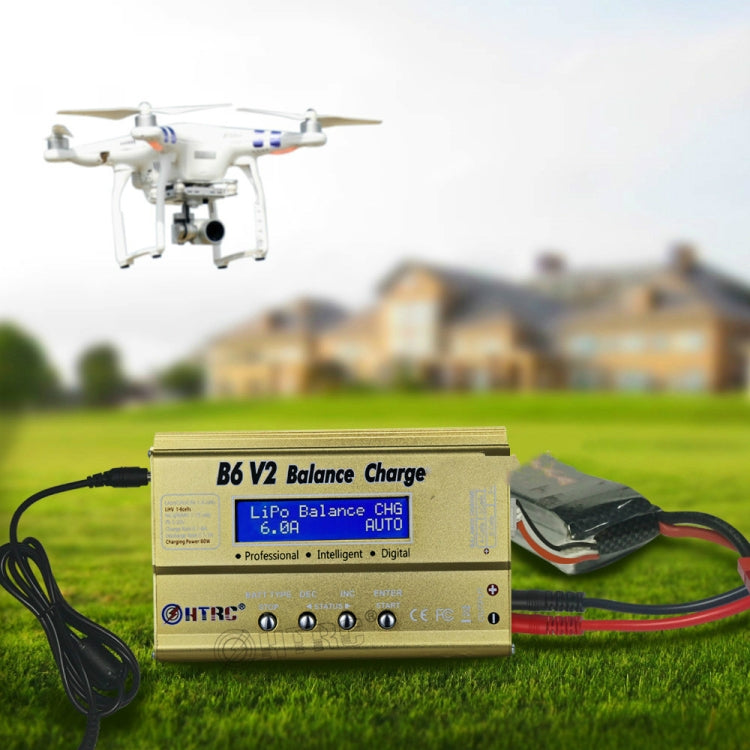 HTRC B6 V2 Model Airplane Charger Smart Balance Charger, UK Plug