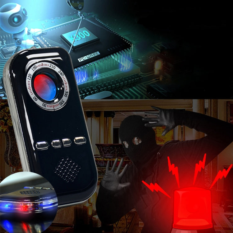 K300 Multifunctional Infrared Detector Hotel Anti-Snooping Camera Detection Travel Compass Anti-lost Device(Red)