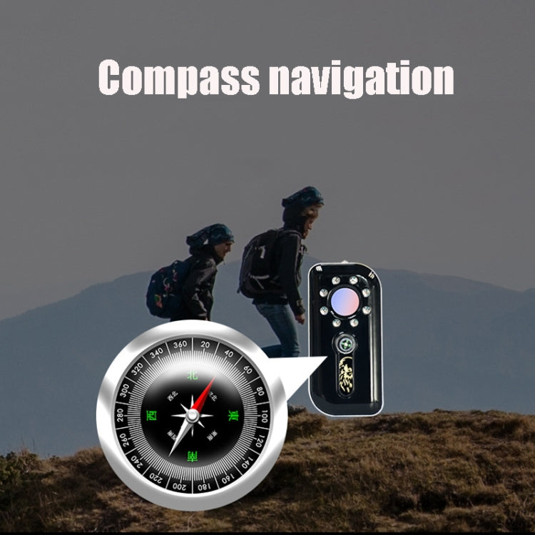 K300 Multifunctional Infrared Detector Hotel Anti-Snooping Camera Detection Travel Compass Anti-lost Device(Rose Gold)