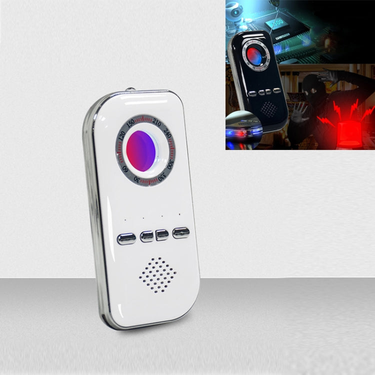 K300 Multifunctional Infrared Detector Hotel Anti-Snooping Camera Detection Travel Compass Anti-lost Device(White)