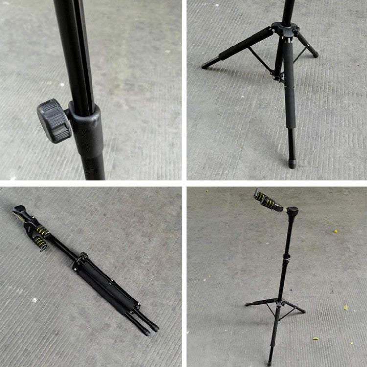Gravity Self-locking Folding Vertical Pipa Bass Universal Guitar Stand