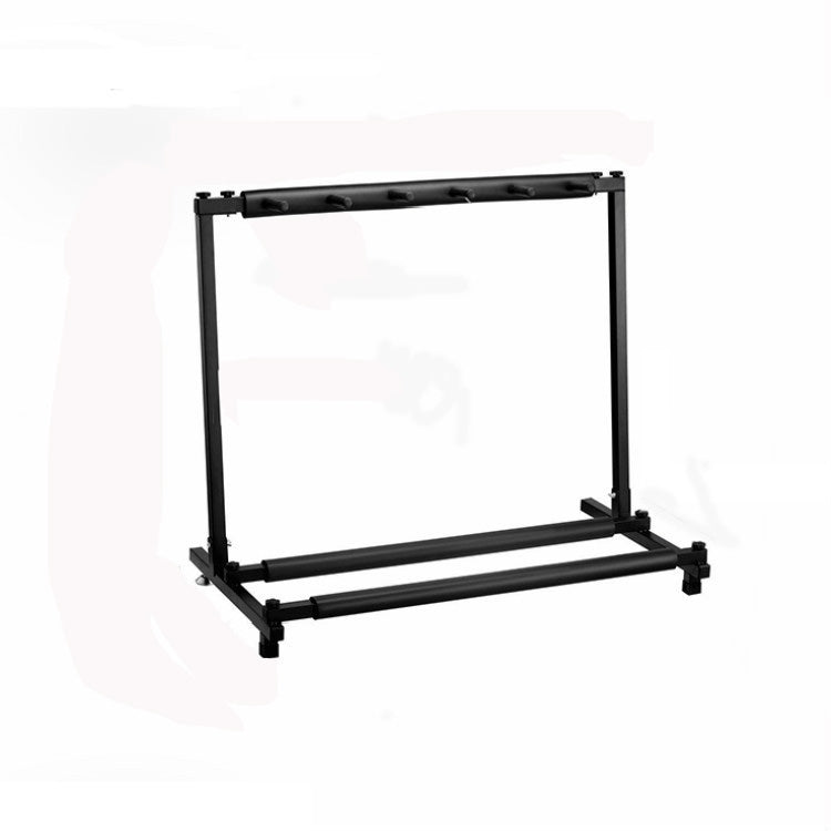 Foldable Long Metal Guitar Display Stand Shelf, Specification:Five Racks