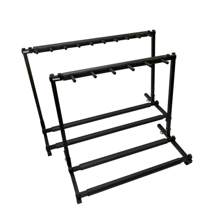 Foldable Long Metal Guitar Display Stand Shelf, Specification:Five Racks