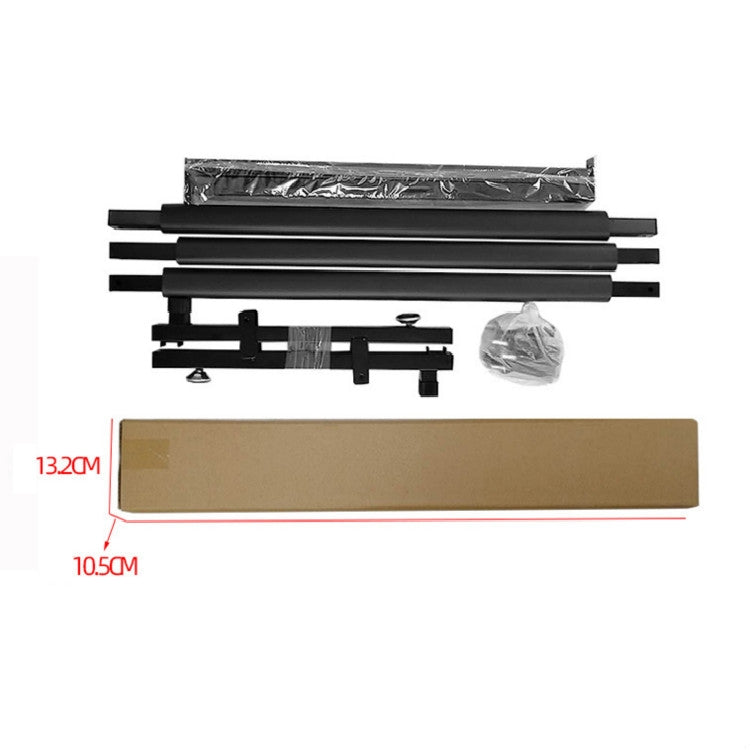 Foldable Long Metal Guitar Display Stand Shelf, Specification:Nine Racks