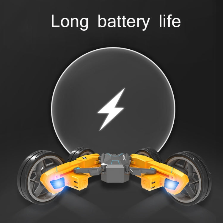 Stunt High-Speed Deformation Electric Remote Control Car Children Double-Sided Rolling Toy Off-Road Vehicle(Red)