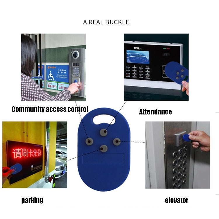 ID IC Composite Card UID/5200 Four-In-One Access Control Elevator Multi-Card Copy Induction Swipe Keychain