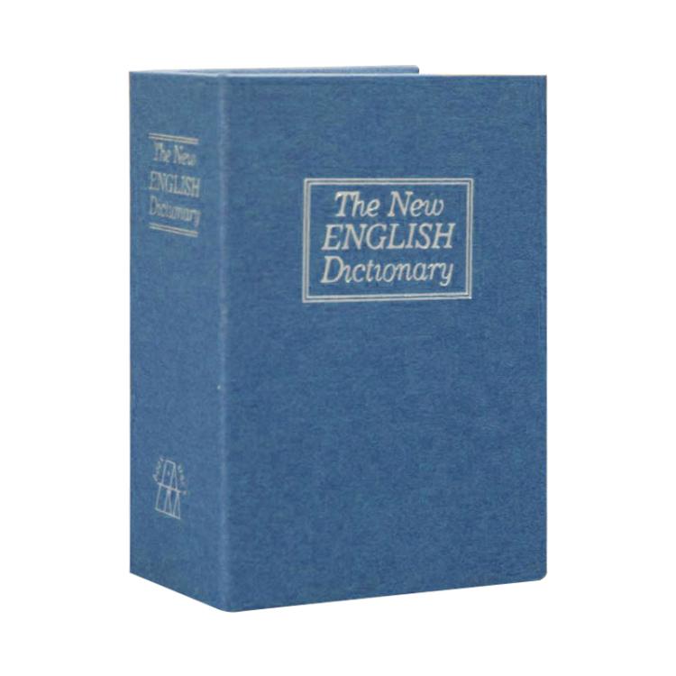 Mini Dictionary Safe Box Book Secret Security Lock Cash Money Coin Storage Jewellery key Locker(Blue)