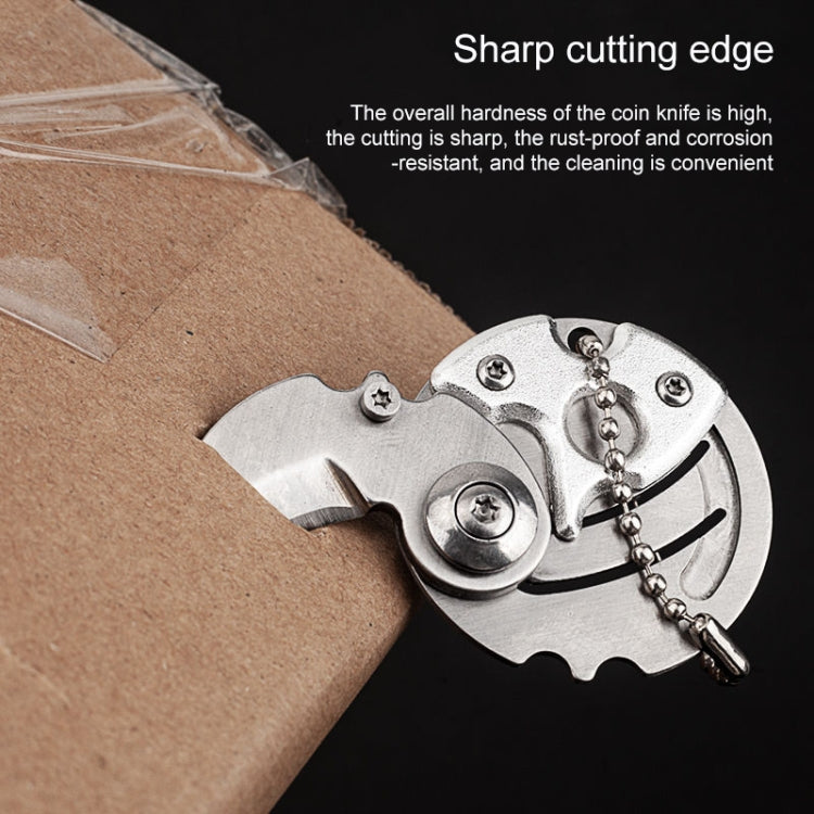 Portable Mini Folding Blade Knife Pocket Small Outdoor Military Survival Knifes Keychain Multitool Self Defense(Gold)