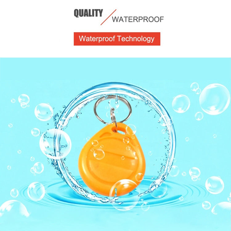 10 PCS 125KHz TK/EM4100 Proximity ID Card Chip Keychain Key Ring(Green)