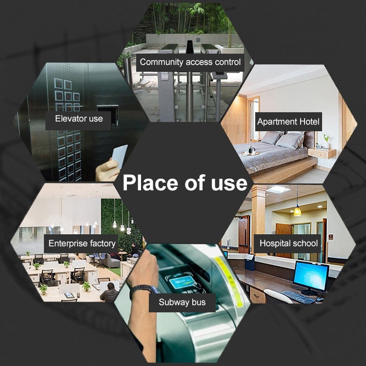 10 PCS 125KHz TK/EM4100 Proximity ID Card Chip Keychain Key Ring(Green)