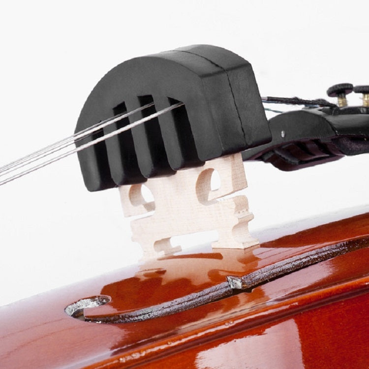 10 PCS Silicone Silencer Mute Equipment Sourdine for Violin(Yellow)