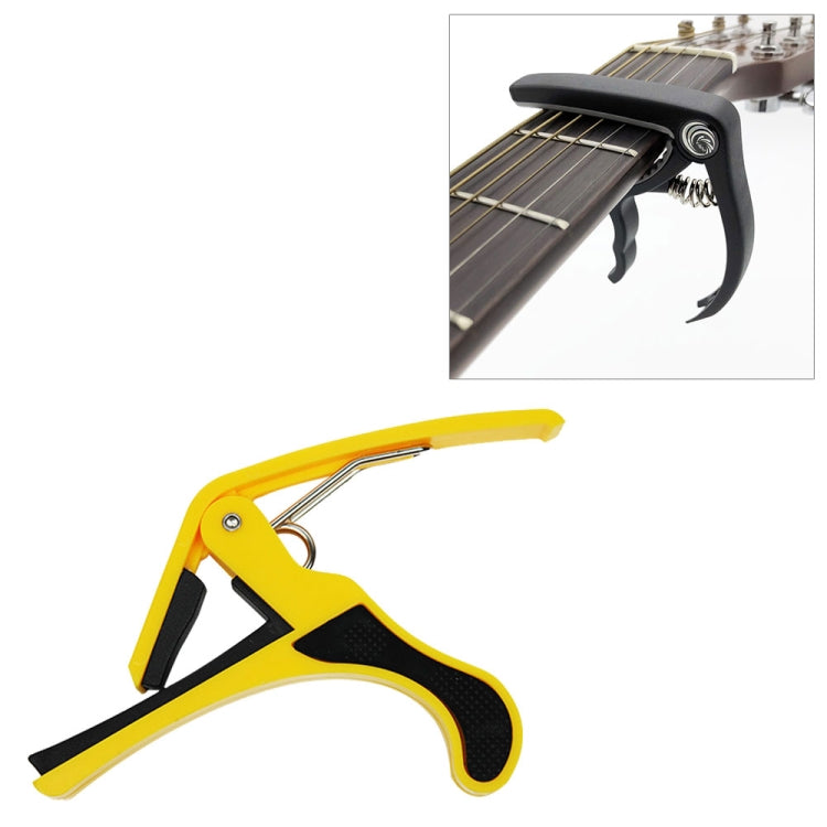 Plastic Guitar Capo for 6 String Acoustic Classic Electric Guitarra Tuning Clamp Musical Instrument Accessories(Yellow)