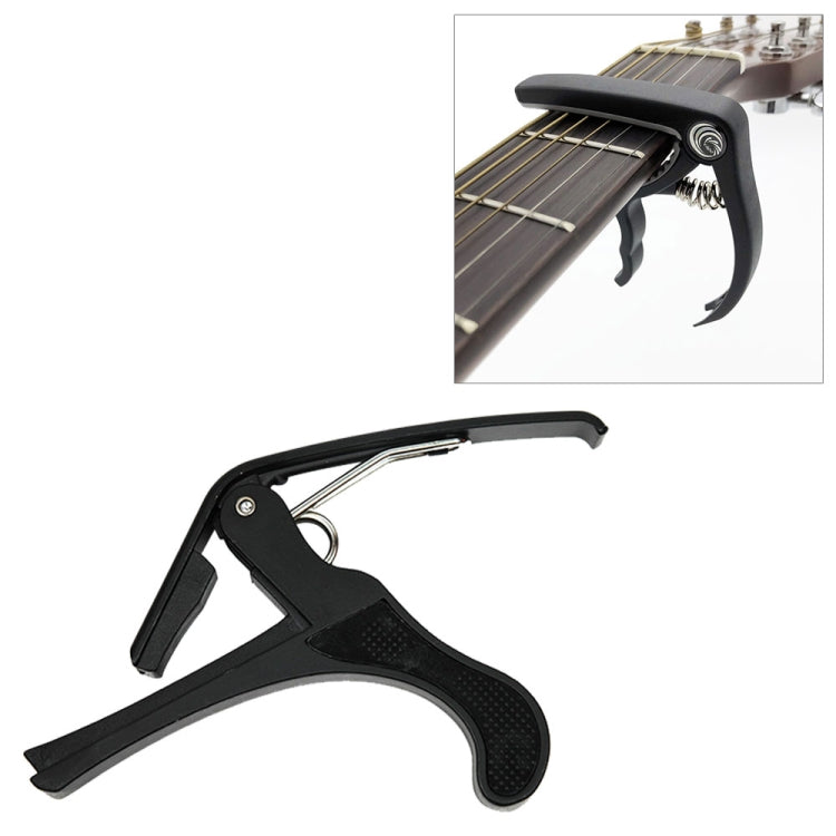 Plastic Guitar Capo for 6 String Acoustic Classic Electric Guitarra Tuning Clamp Musical Instrument Accessories(Black)