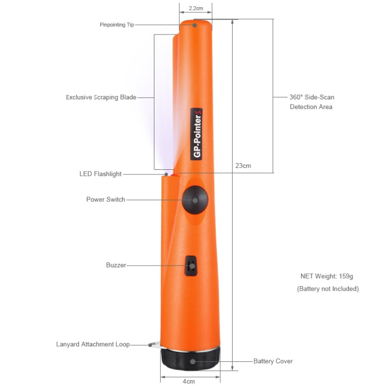 Goint S Metal Detector Gold Detector Pointer Pinpointing(Orange) Random Package Delivery