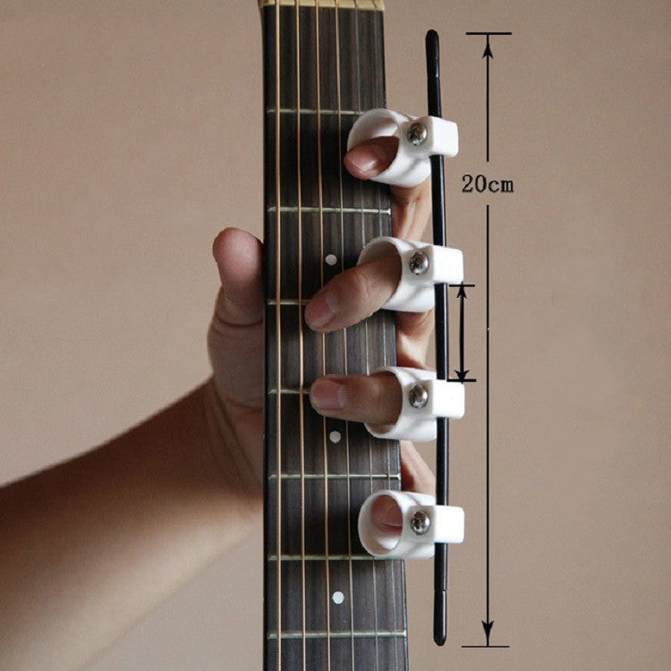 Four-finger Finger Expander Guitar Ukulele Piano Span Practice Finger  Cover, Specification:Standard Bold Edition(White)