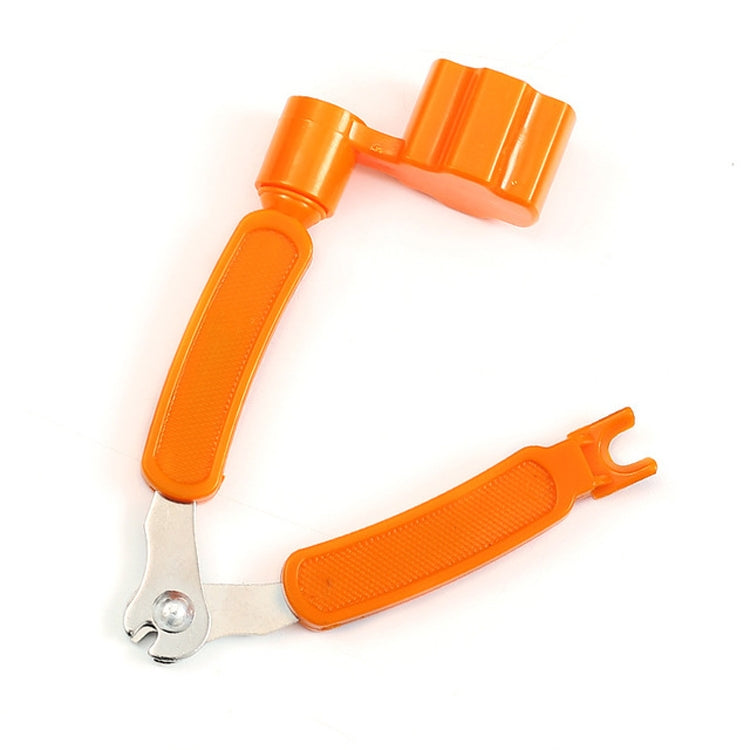 Guitar String Changing Tool Set String Trimmer Winding String Winding Three-in-one Clamp Guitar Accessories(Yellow Wihout Paper Jam)