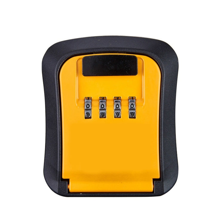 Wall-Mounted Key Code Box Construction Site Home Decoration Four-Digit Code Lock Key Box(Orange)