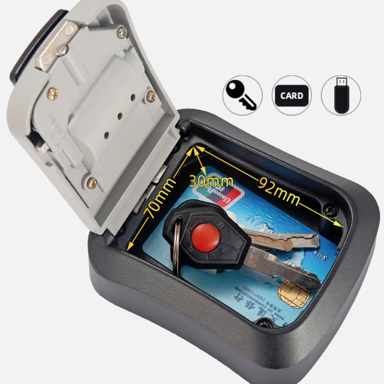 Wall-Mounted Key Code Box Construction Site Home Decoration Four-Digit Code Lock Key Box(Yellow)