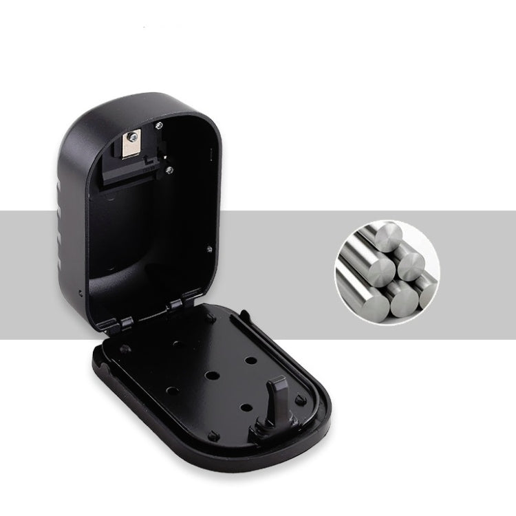 KS020 Password Lock Key Box Wall-Mounted Construction Site Decoration Key Password Lock(Black)