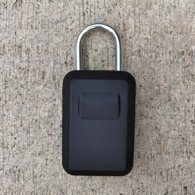 Password Key Box Wall-Mounted Metal Box Password Box Outdoor Key Anti-Theft Storage Box, Specification: Waterproof Cover(Silver Black)
