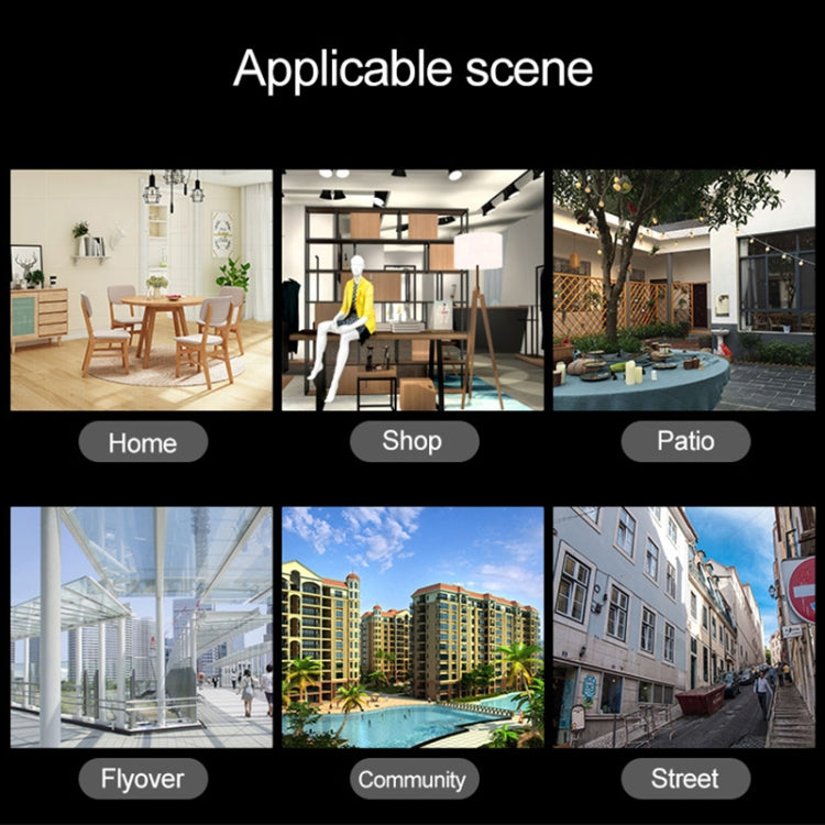 OU-A1IN PTZ Control 355 Degree Rotation Infrared WiFi Smart Dome Camera, Two-Way Voice Intercom Monitor(US Plug)