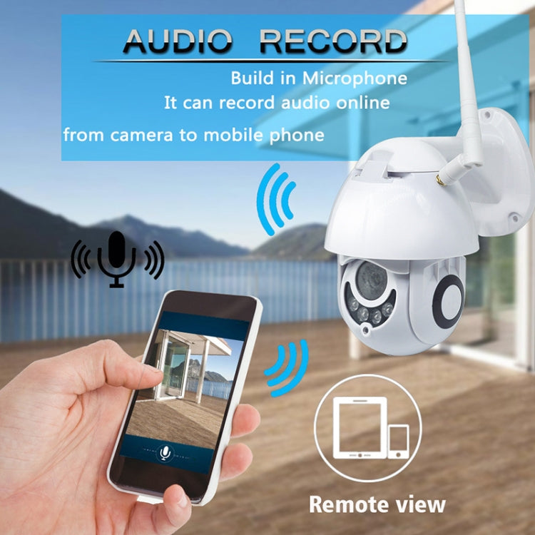 OU-A1IN PTZ Control 355 Degree Rotation Infrared WiFi Smart Dome Camera, Two-Way Voice Intercom Monitor(EU Plug)