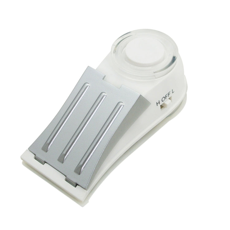MSA-803 Window Vibration Alarm Door Stopper Flashing Light Burglar Alarm(White)
