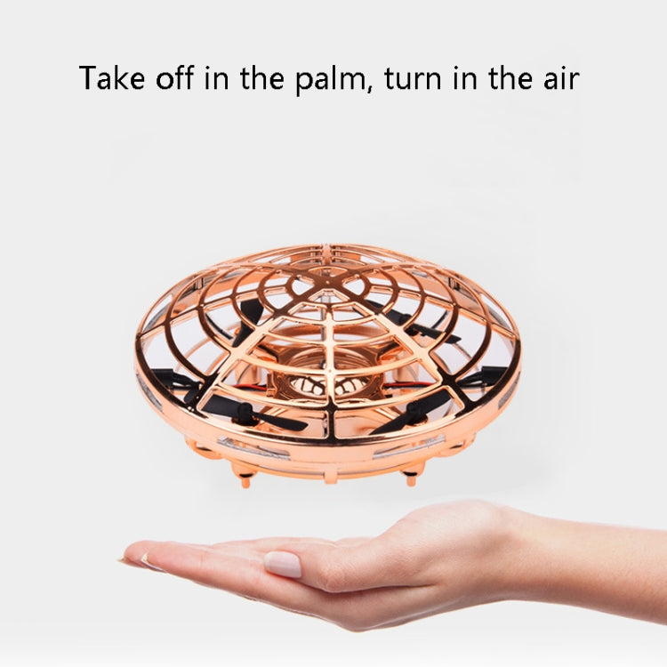 Mini Sensor UFO Remote Control Drone Smart Gesture Sensor UFO Remote Control UFO Aircraft(Golden)