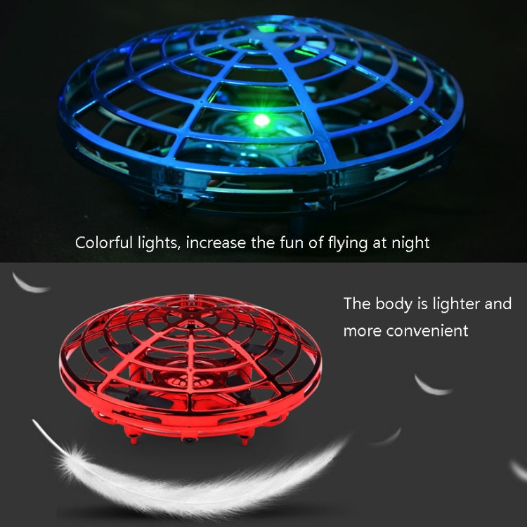 Mini Sensor UFO Remote Control Drone Smart Gesture Sensor UFO Remote Control UFO Aircraft(Blue)